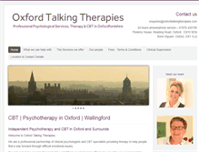 Tablet Screenshot of oxfordtalkingtherapies.com